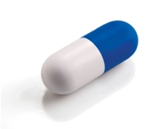 Capsule Anti-Stress Reliever-Blue/White