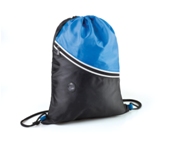 Two Tone Drawstring Backpack-Royal Blue