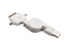 Multi plug Micro USB - Available in: Black or White