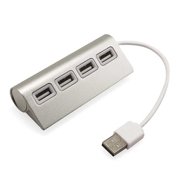 4 in 1 Usb Hub - Silver