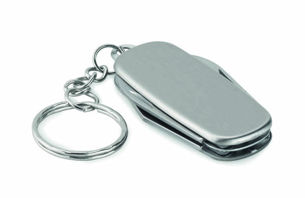 Multi Function Tool Keyring - Silver