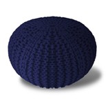 Pouffe 100% Cotton Hand Made - BLUE