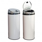 Sensor Dustbin 42ltr Round - Avail in Ssilver, red or White