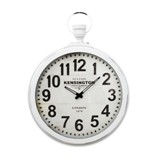 Wall Clock Round Kensington White