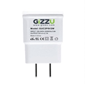 GIZZU 2 PORT 2.1A USB WALL CHARGER WHITE