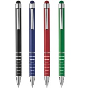 Touch-tip metal ball pen