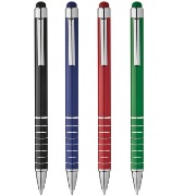 Touch-tip metal ball pen