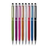 Slim design plastic ball pen with touch pad for smart phones and