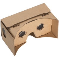 Cardboard virtual reality glasses