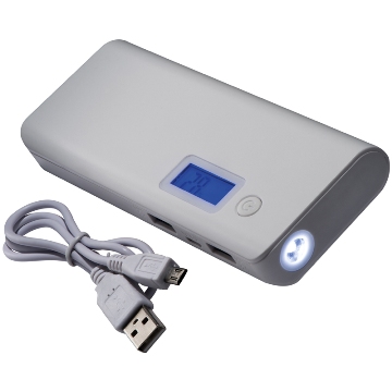 10,000 mAh power bank and torch