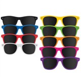 Retro sun glases in bright colours - UV400.