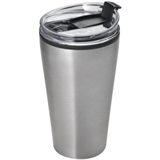 400ml stainless steel thermal mug with a transparent lid.
