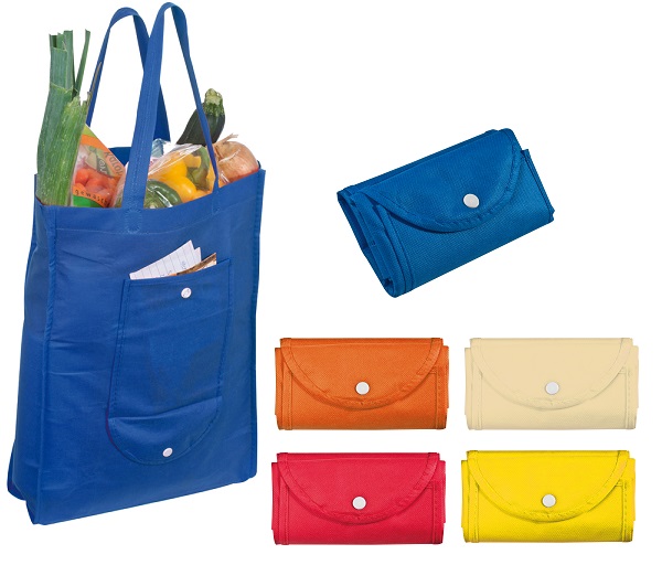 Non-woven fold-up shopper bag