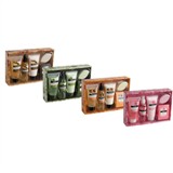 5 piece bath set - papaya, olive, rose or vanilla.