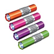 Ladies metal LED torch with gem stones.