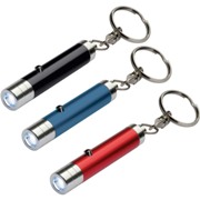 Compact aluminium LED torch/key ring.