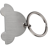 Car shaped metal key ring.