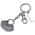 Handbag keyring with carabineer hook.