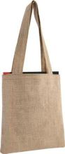 A4 hessian conference bag with shoulder sling