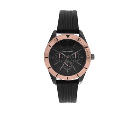 High Key Black & Rosegold Watch