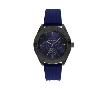 High Key Gun & Navy Blue Watch