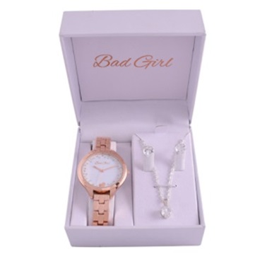 Gents Gift Set. Watch & Bracelet in Gift Box