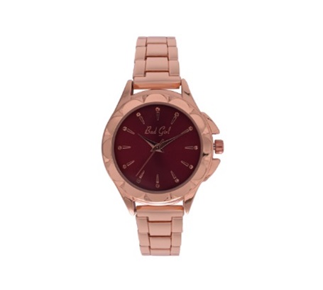 Scarlett Rosegold & Burgandy Watch