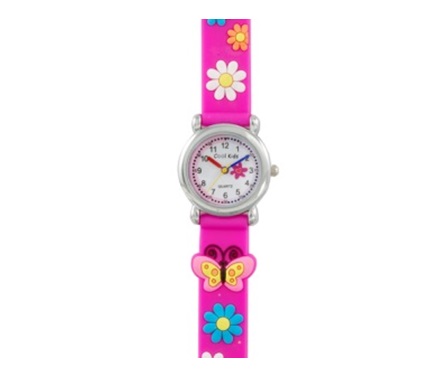 3-D - Garden (Pink) Kids Watch