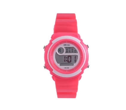 Digital Mid-size 30M WR Pink Kids Watch