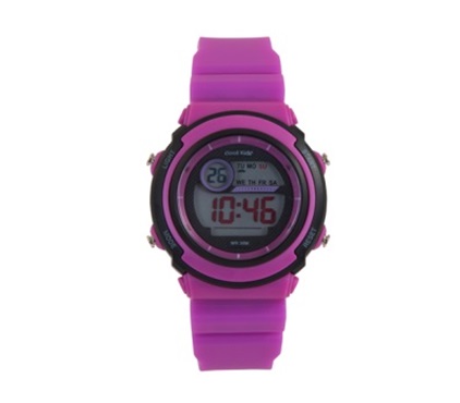 Digital Mid-size 30M WR Purple Kids Watch