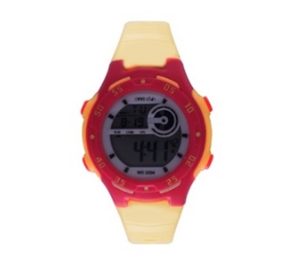 Soda Mid-Size Digital 50M WR Yellow Kids Watch