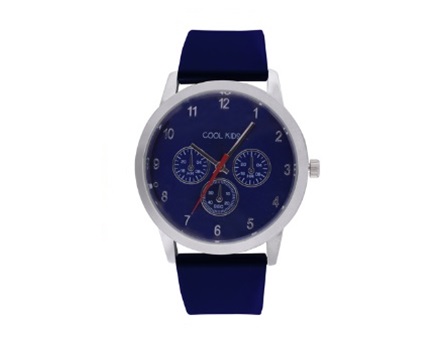 Oxford Silver & Navy Kids Watch