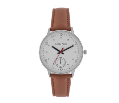 Storm Silver & Tan Kids Watch