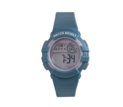 Digital Mid-size 30M WR Blue & Grey Kids Watch