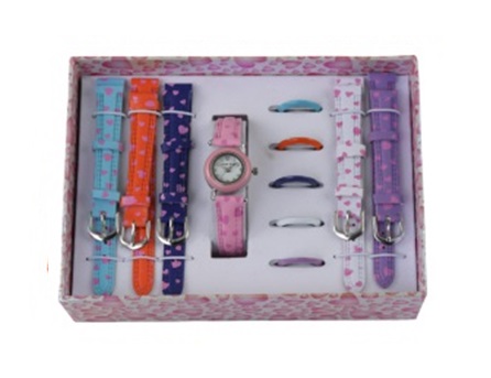 Girls Interchangeable strap & Bezel Gift Set