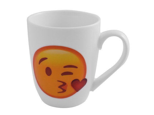 Emoji Oval Cone Mug - Kiss