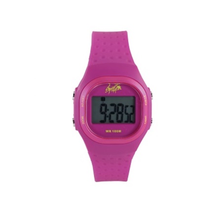 Digi 100M-WR Purple/Pink Lds Sqr Watch