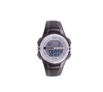 Digi-Midsize 50M-WR Black Lds Rnd Watch