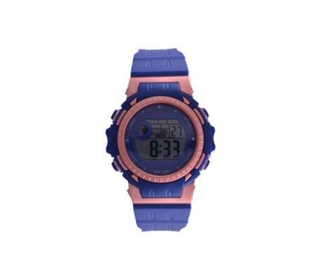 Digi-Midsize 30 M-WR blue/Rose Lds Rnd Watch