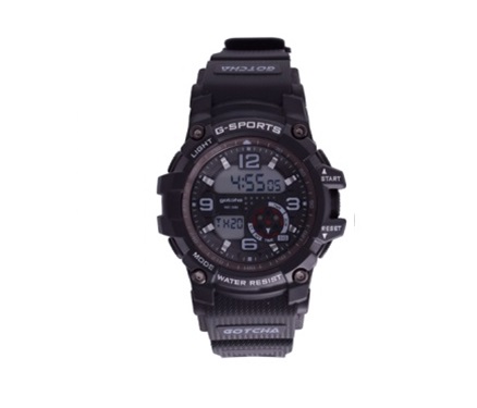 Digi-50M-WR Black Gnts Rnd Watch