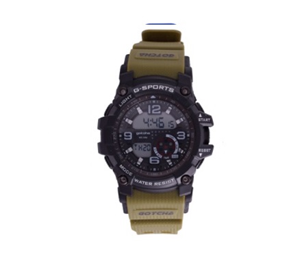 Digi 50M-WR Green Gnts Rnd Watch