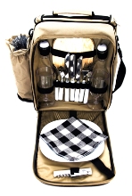 2 Person Picnic Shoulder Bag - Beige