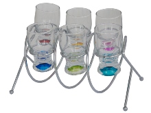 Spiral Stand & Shot Glasses