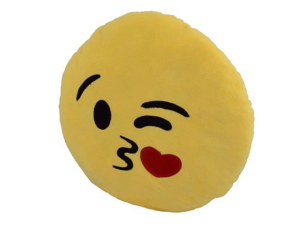 Emoji 40cm Cushion - Kiss