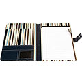 Candy Stripe A4 Folder - Navy