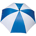 Golf Umbrella - Wooden Handle - Blue and White