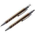 Wave Pen & Pencil Set - Gold