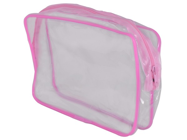 PVC Stationery / Cosmetic Case - Avail in blue or Pink