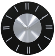 Black Wood Wall Clock in Gift Box