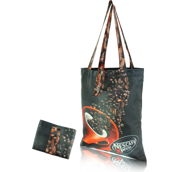 Full colour foldable shopper - Fully Branded Edge to Edge Full C